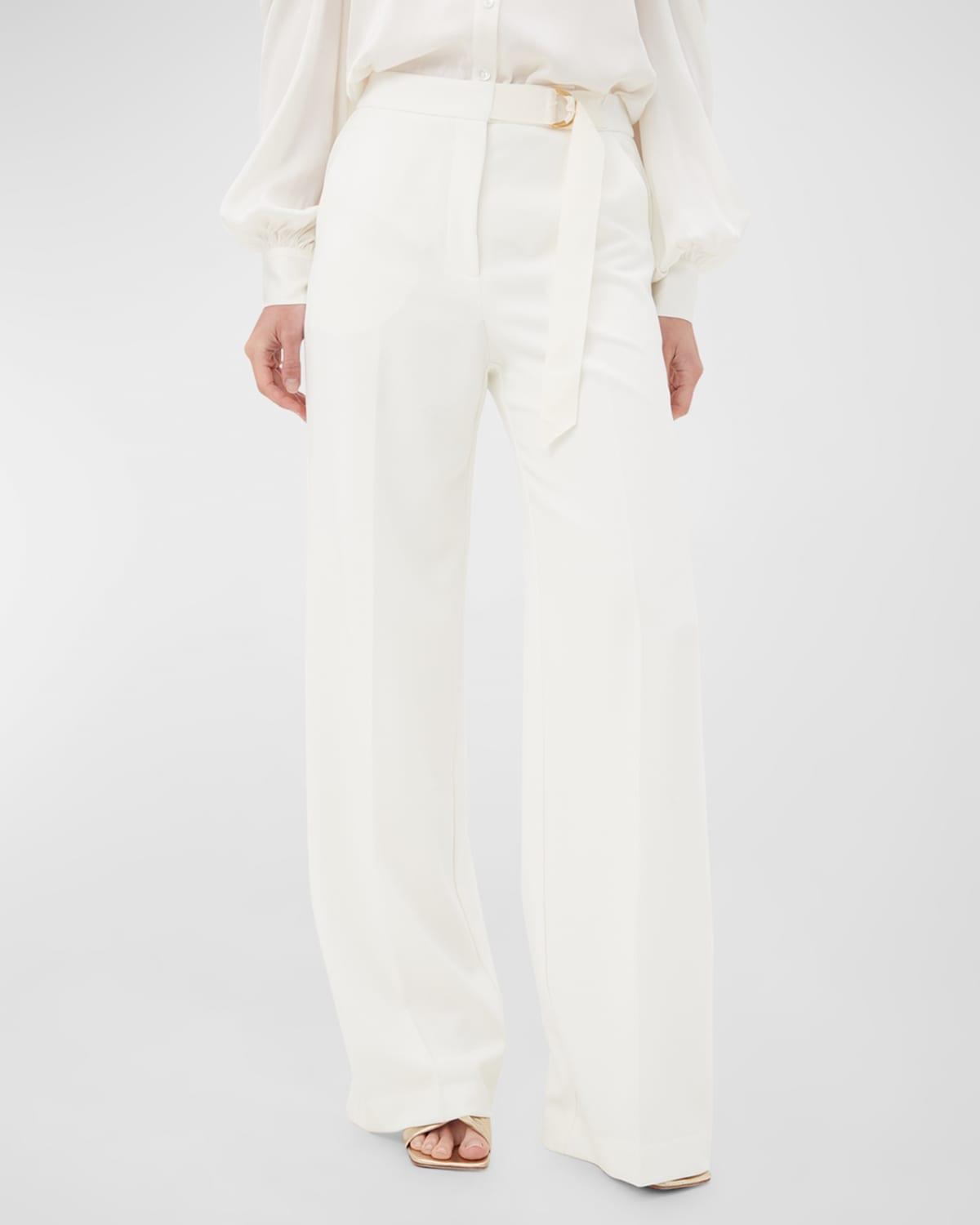 Womens Wasabi Belted Wide-Leg Pants Product Image