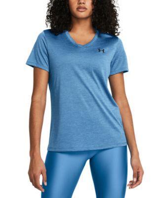 Women's Under Armour Tech™ V-Neck Short Sleeve Tee, Size: XXL, Halo Gray Product Image