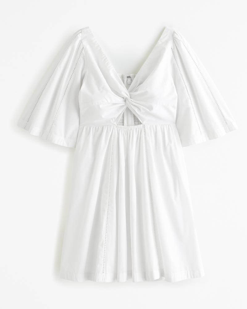 Cutout Poplin Mini Dress Product Image