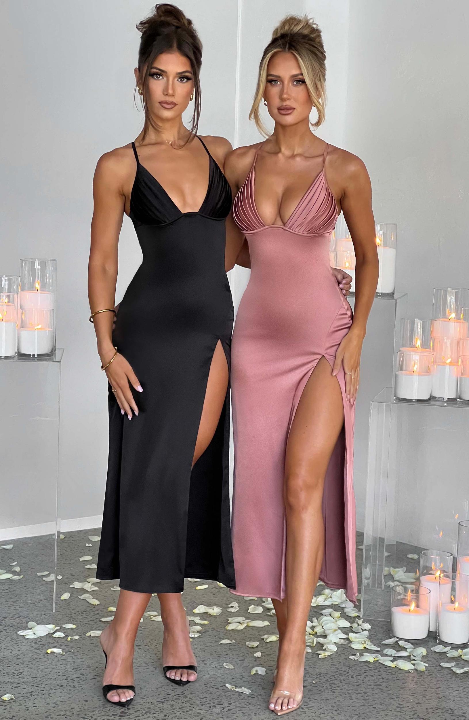 Cece Midi Dress - Black Product Image