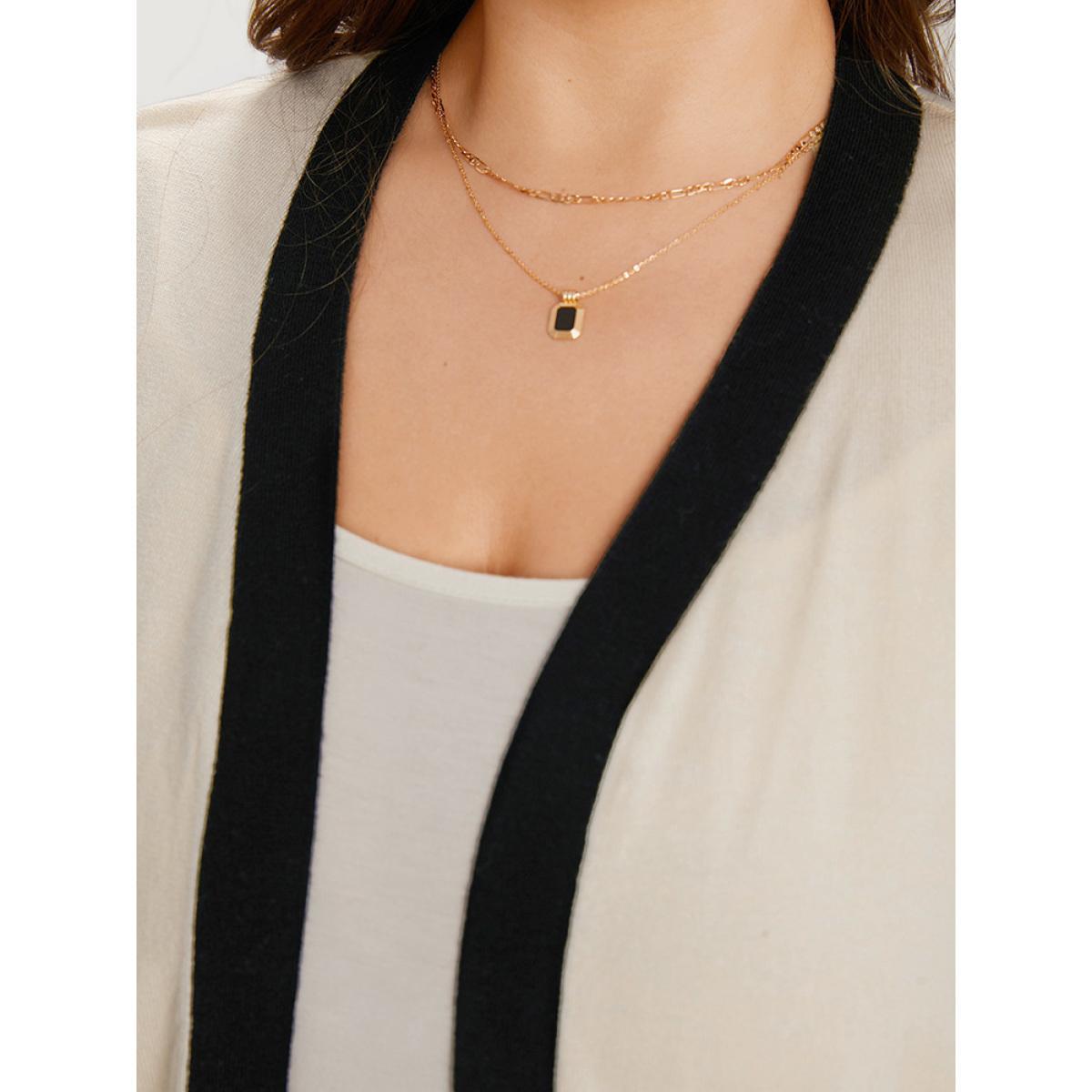 Plus Size Supersoft Essentials Colorblock Contrast Elastic Cuffs Cardigan Apricot Women Casual Loose Long Sleeve Work Cardigans BloomChic 28/5X Product Image