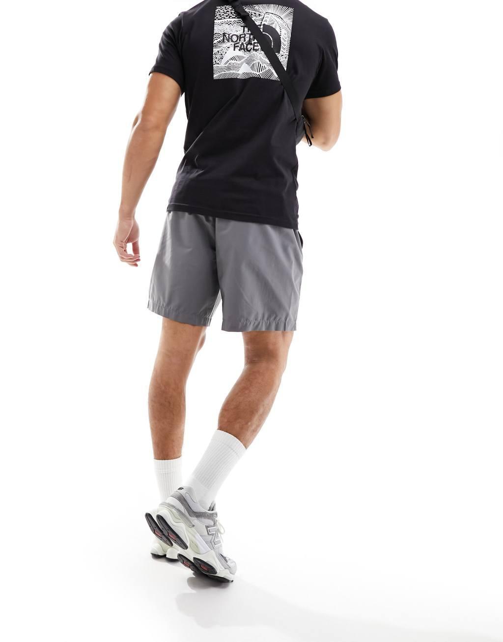 The North Face Easy Wind shorts in gray Product Image