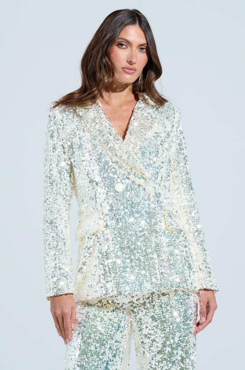 STAR OF THE SHOW SEQUIN BLAZER Product Image