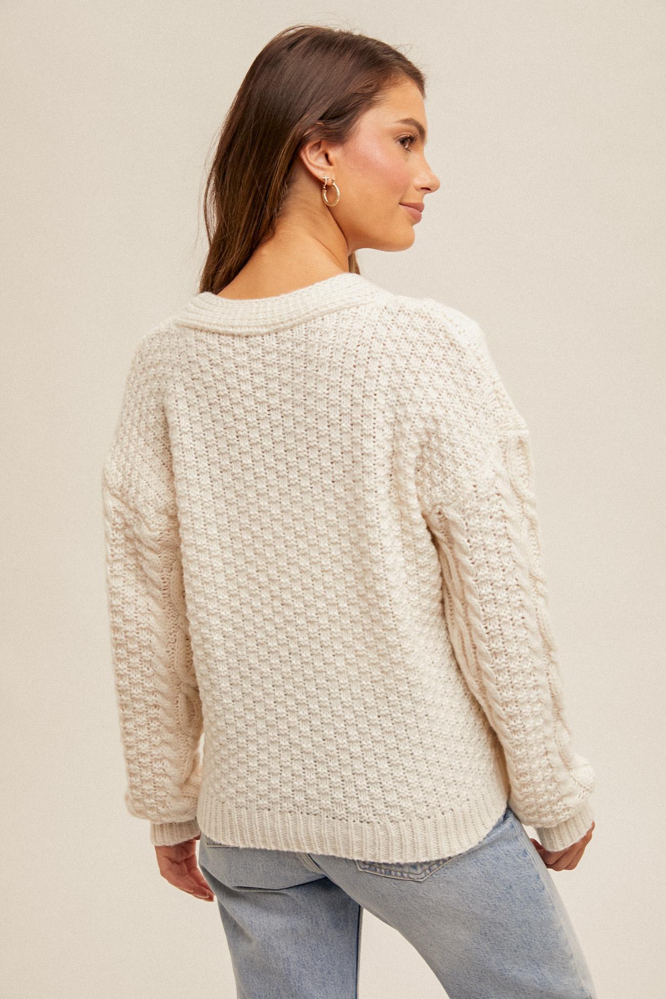 [ASTR The Label] Cable Knit Cardigan Product Image