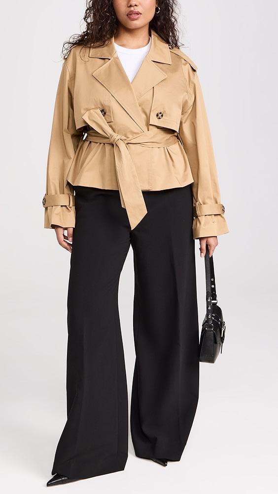Favorite Daughter The Cropped Charles Trench Coat | Shopbop Product Image