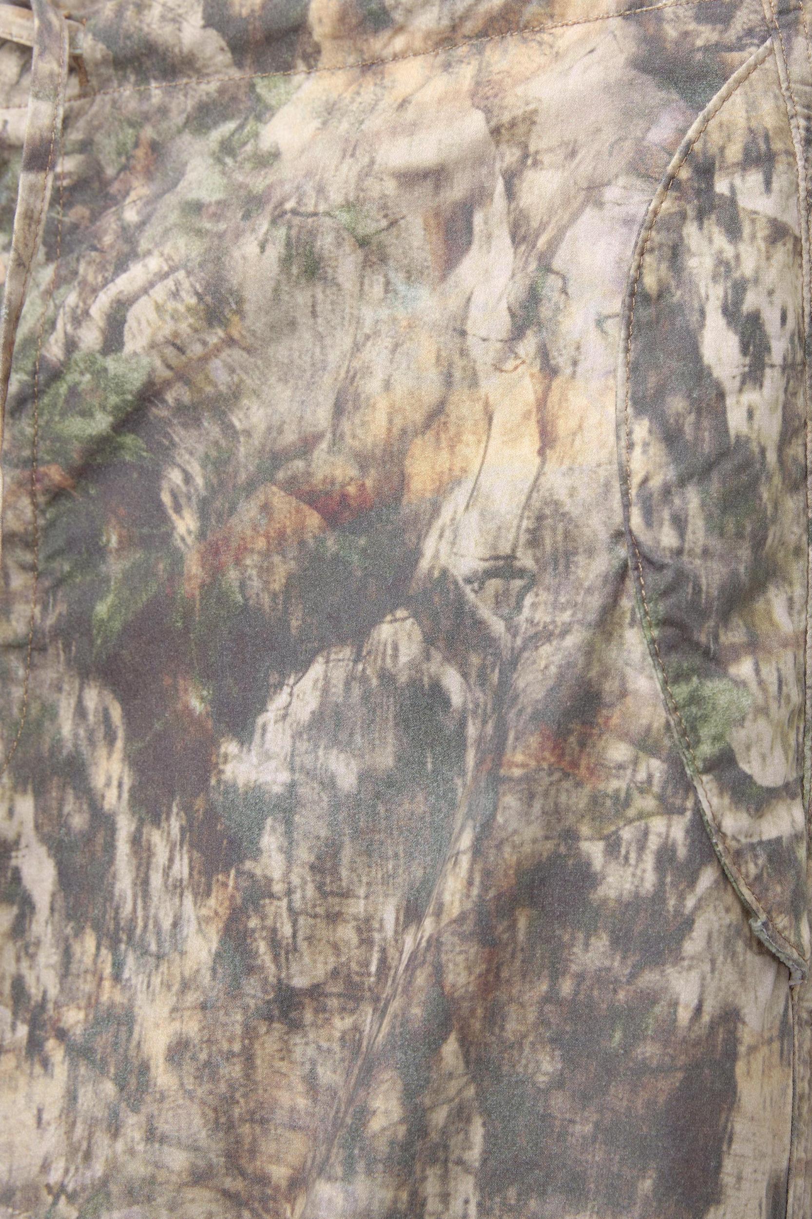 Leaf print parachute trousers Product Image