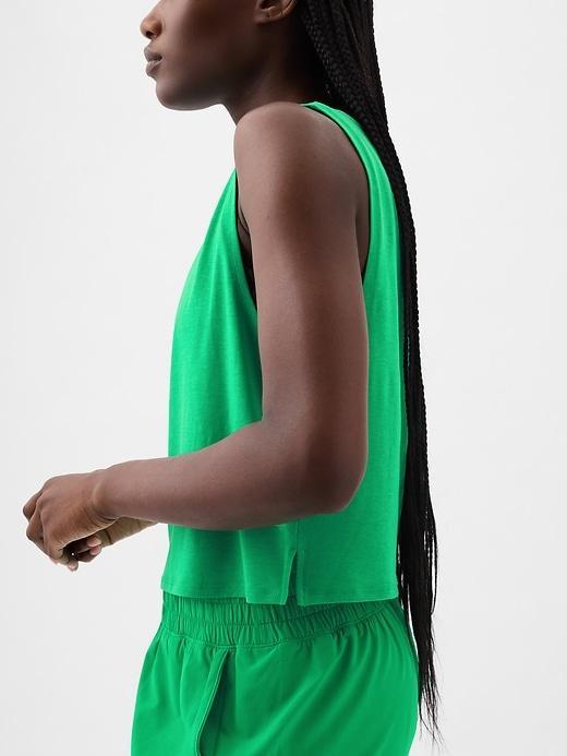 GapFit Breathe Cropped Muscle T-Shirt Product Image