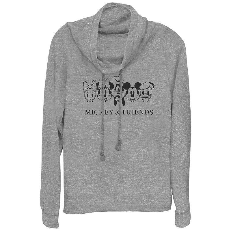 Women's Wine Is My Valentine Cowlneck Graphic Lightweight Long Sleeve, Size: XL, Gray Grey Product Image