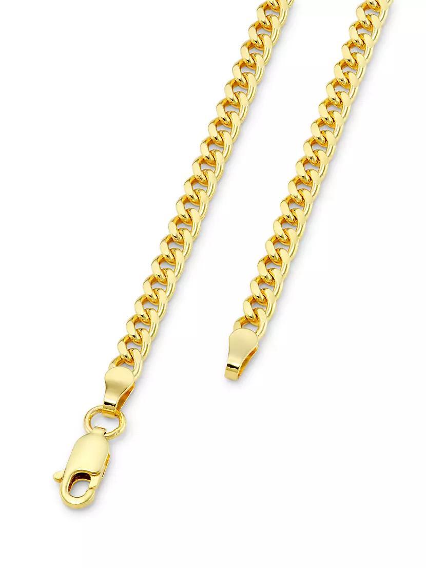14K Yellow Gold Oval Curb Chain Necklace/20" Product Image