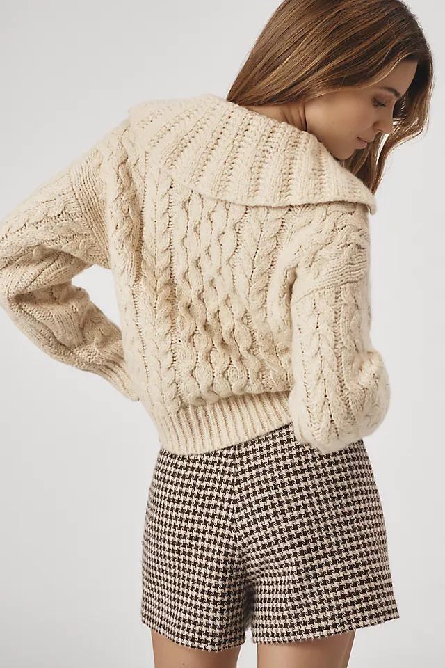 Maeve Button Collared Sweater Product Image