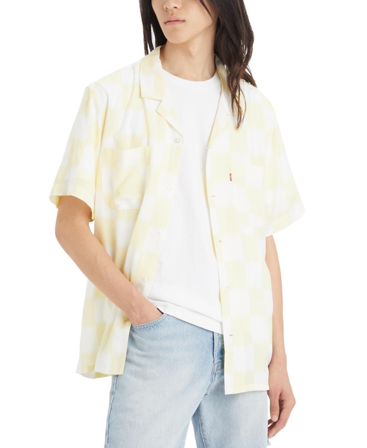 Levis Mens Relaxed-Fit Camp Collar Shirt Product Image