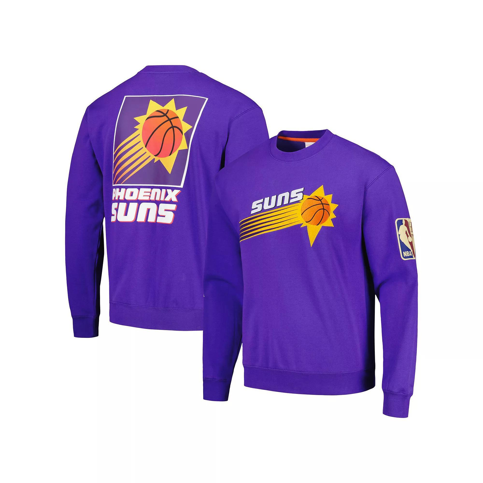Men's Mitchell & Ness Purple Phoenix Suns Hardwood Classics There and Back Pullover Sweatshirt, Size: 4XL, Phx Purple Product Image