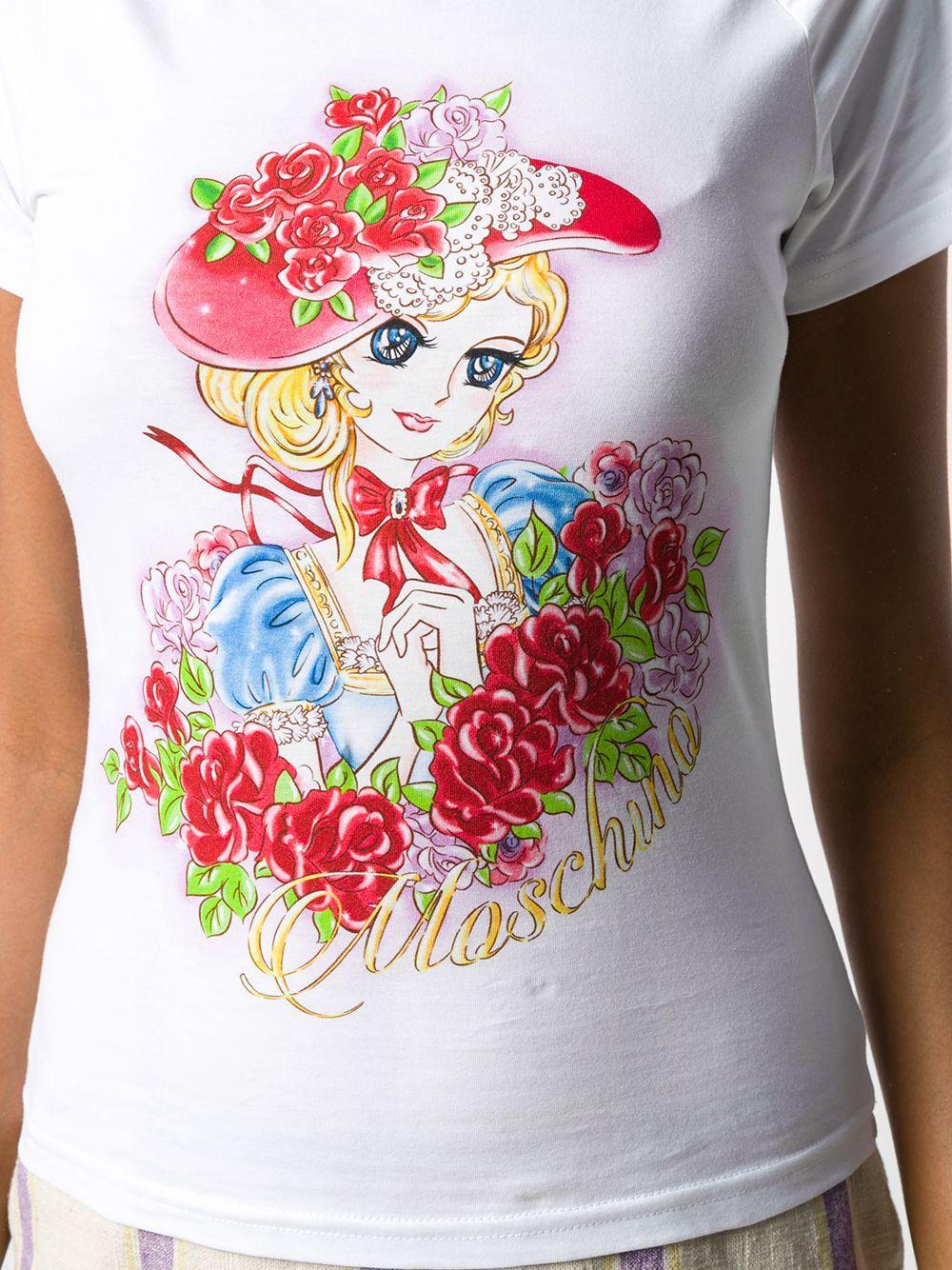 cartoon-print T-shirt Product Image