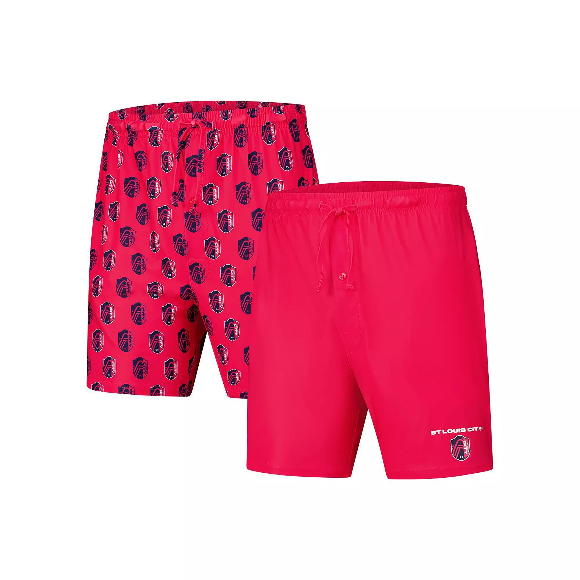 Men's Concepts Sport Red St. Louis City SC Record 2-Pack Short Set, Size: Large, Slc Red Product Image