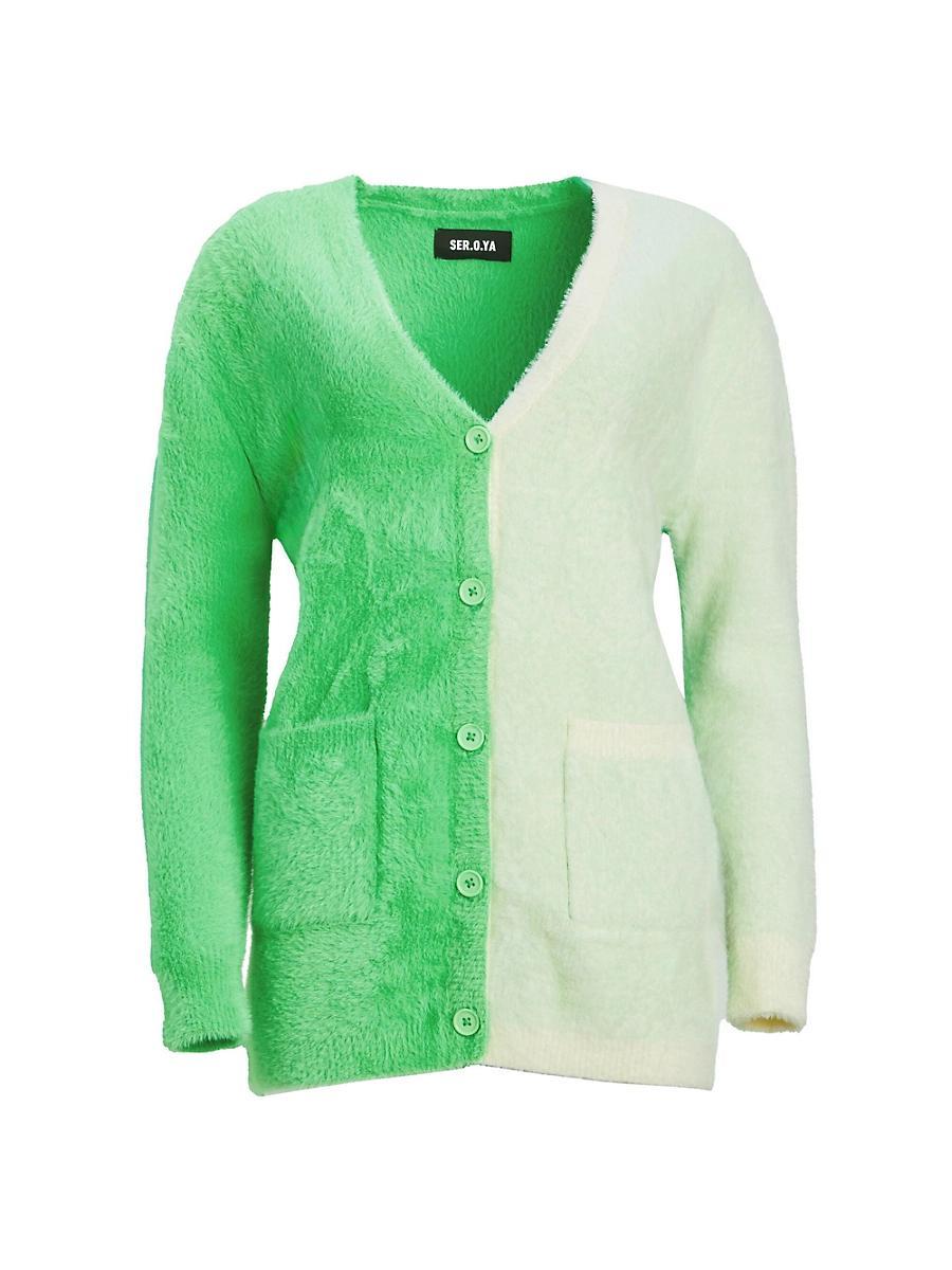 Womens Pepper Fuzzy Cardigan Product Image