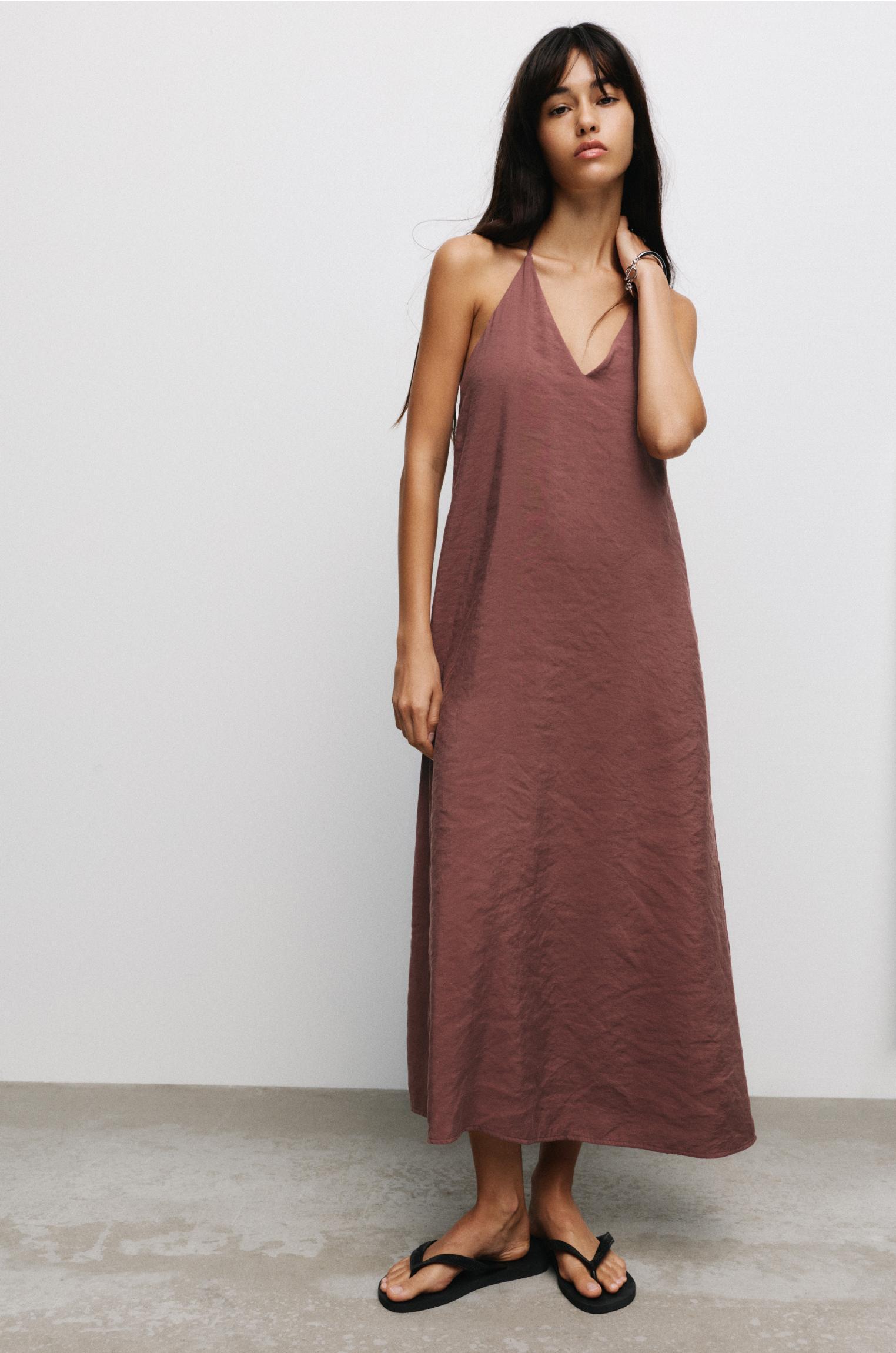 Halter midi dress Product Image