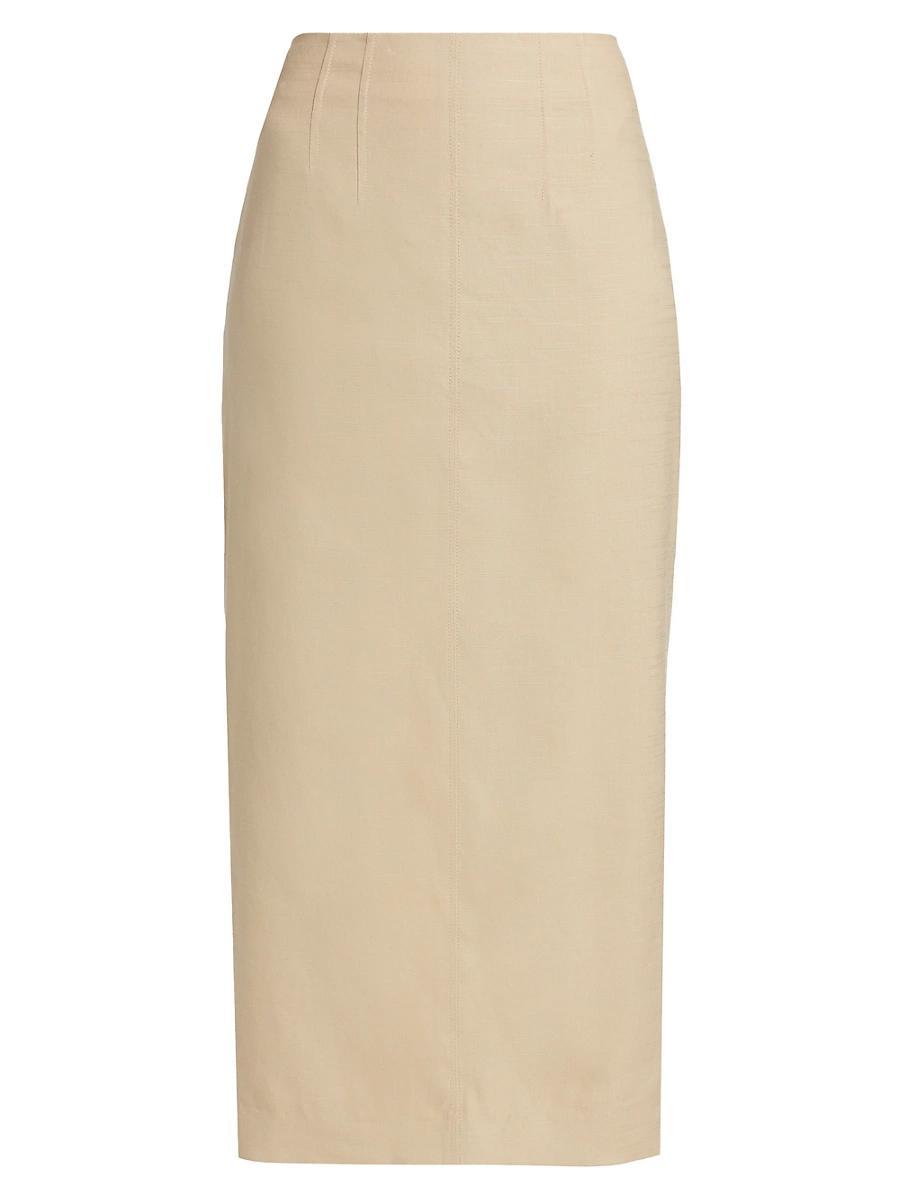 Womens Kimpton Linen-Blend Pencil Skirt Product Image