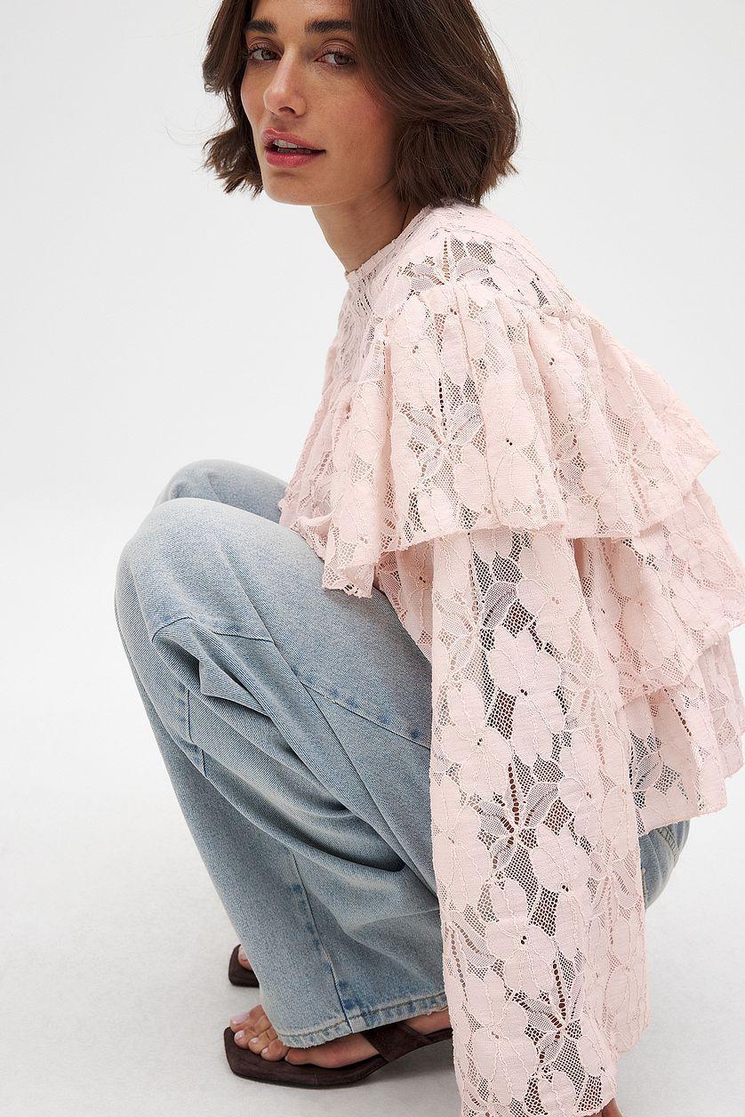 Layered Flounce Blouse Product Image