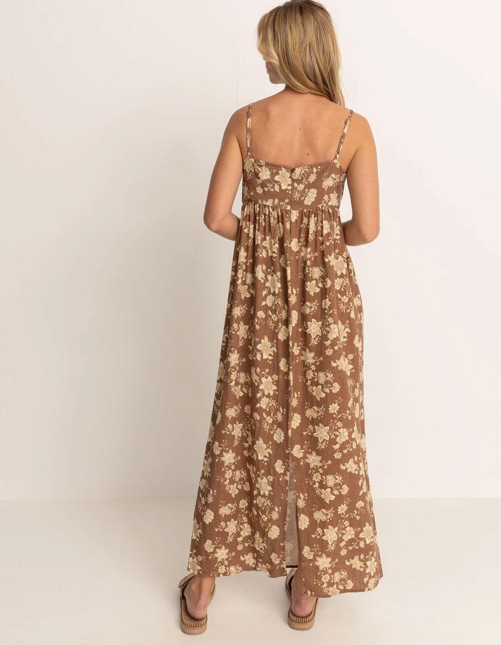 RHYTHM Nova Paisley Womens Maxi Dress - CHOCOLATE Product Image