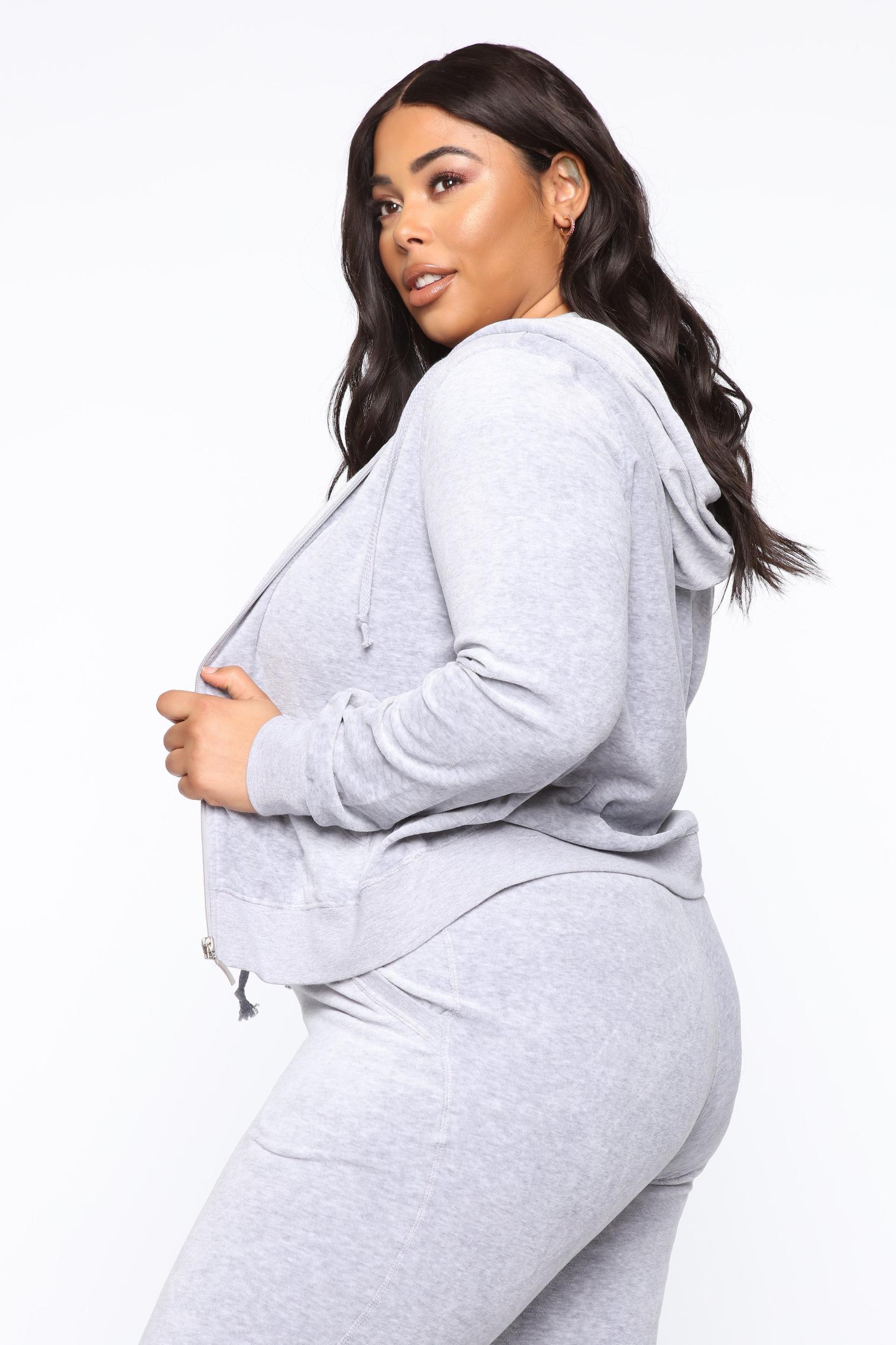 The Original Trendsetter Velour Set - Heather Grey Product Image