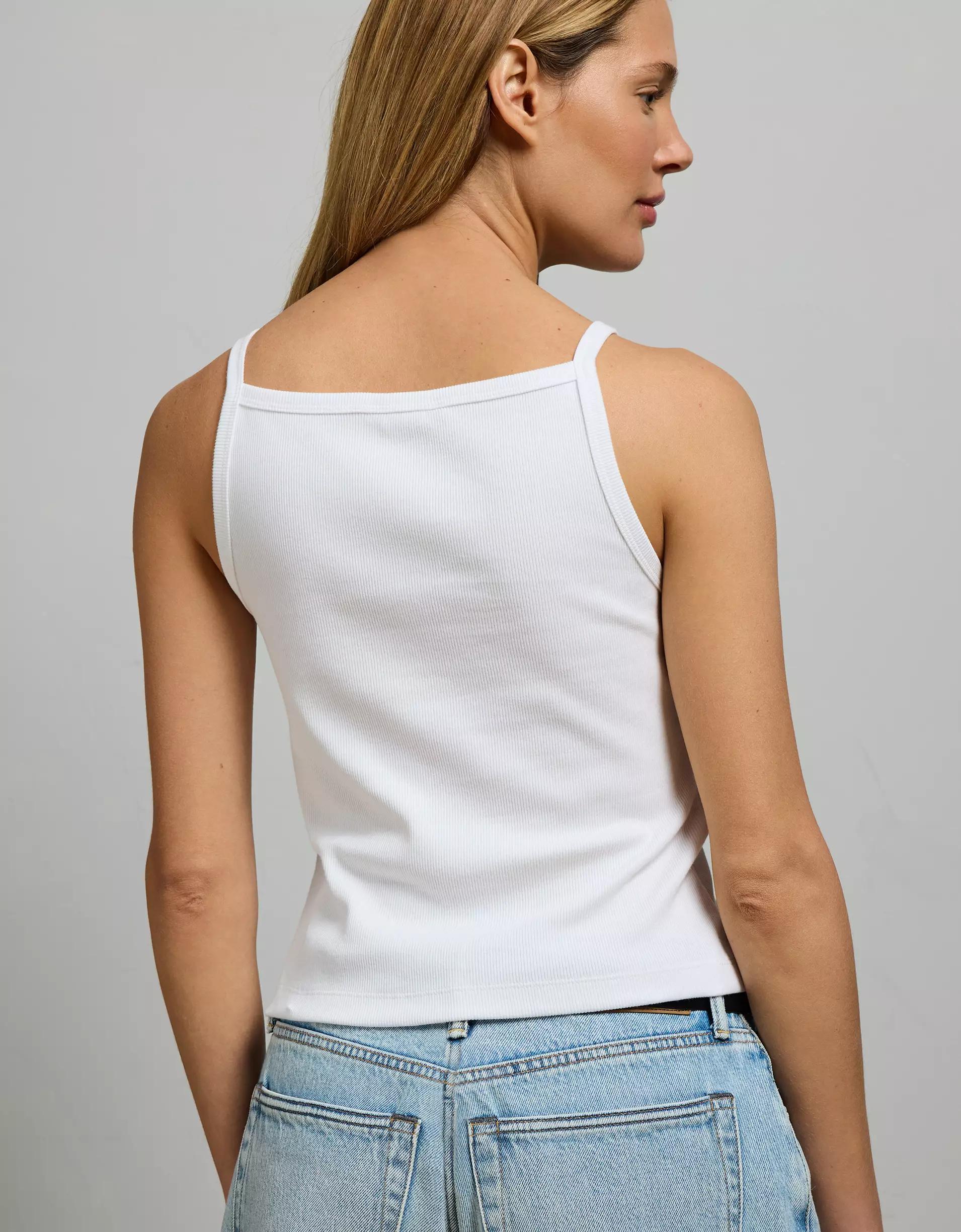 AE77 Premium Straight Neck Tank Top Product Image
