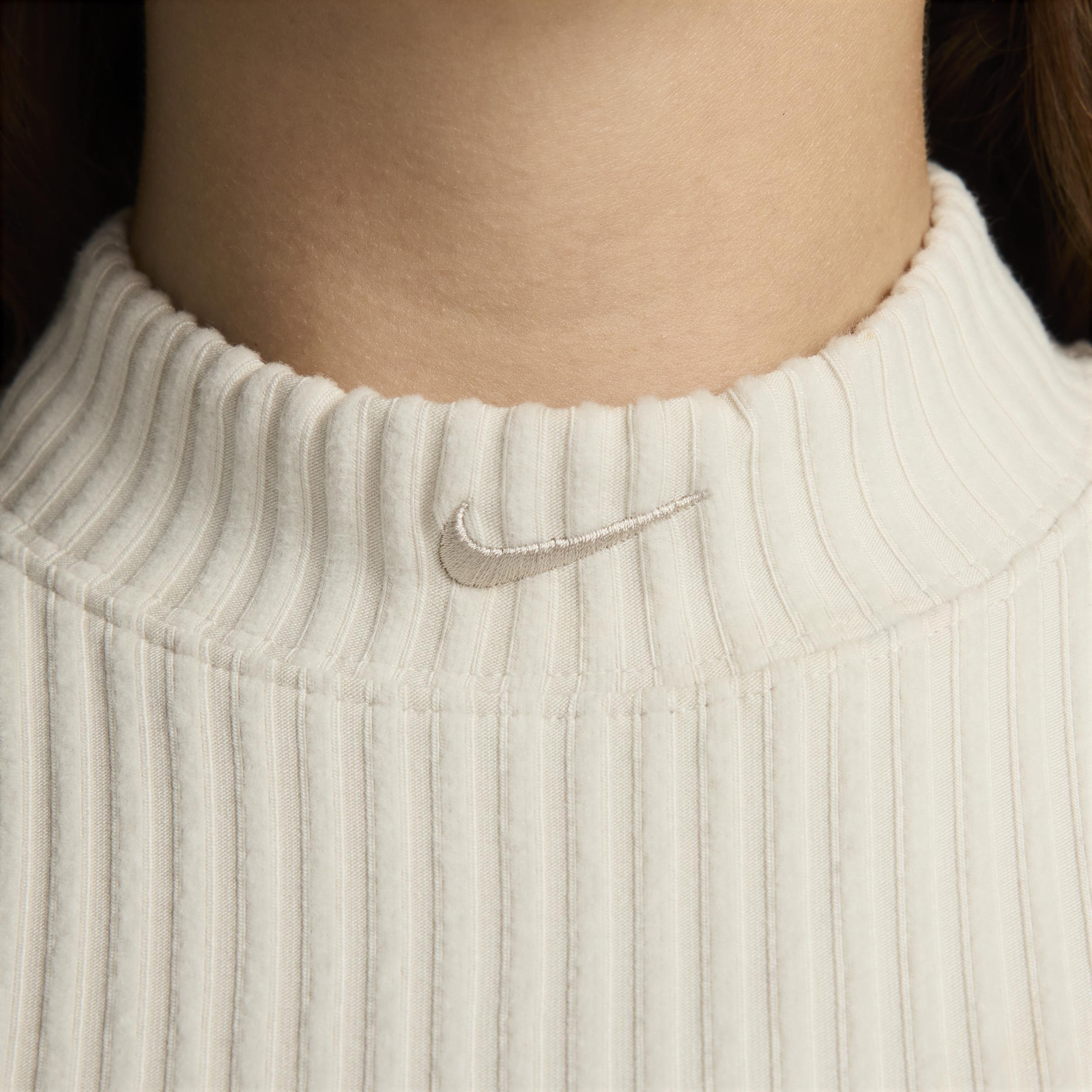 Women's Nike Sportswear Chill Rib Tight Mock-Neck Cropped Tank Top Product Image