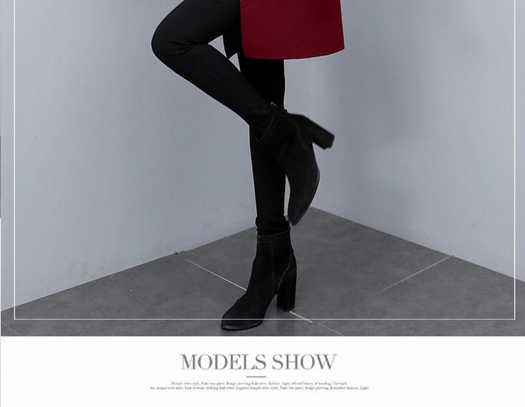 Collared Plain Button Coat Product Image