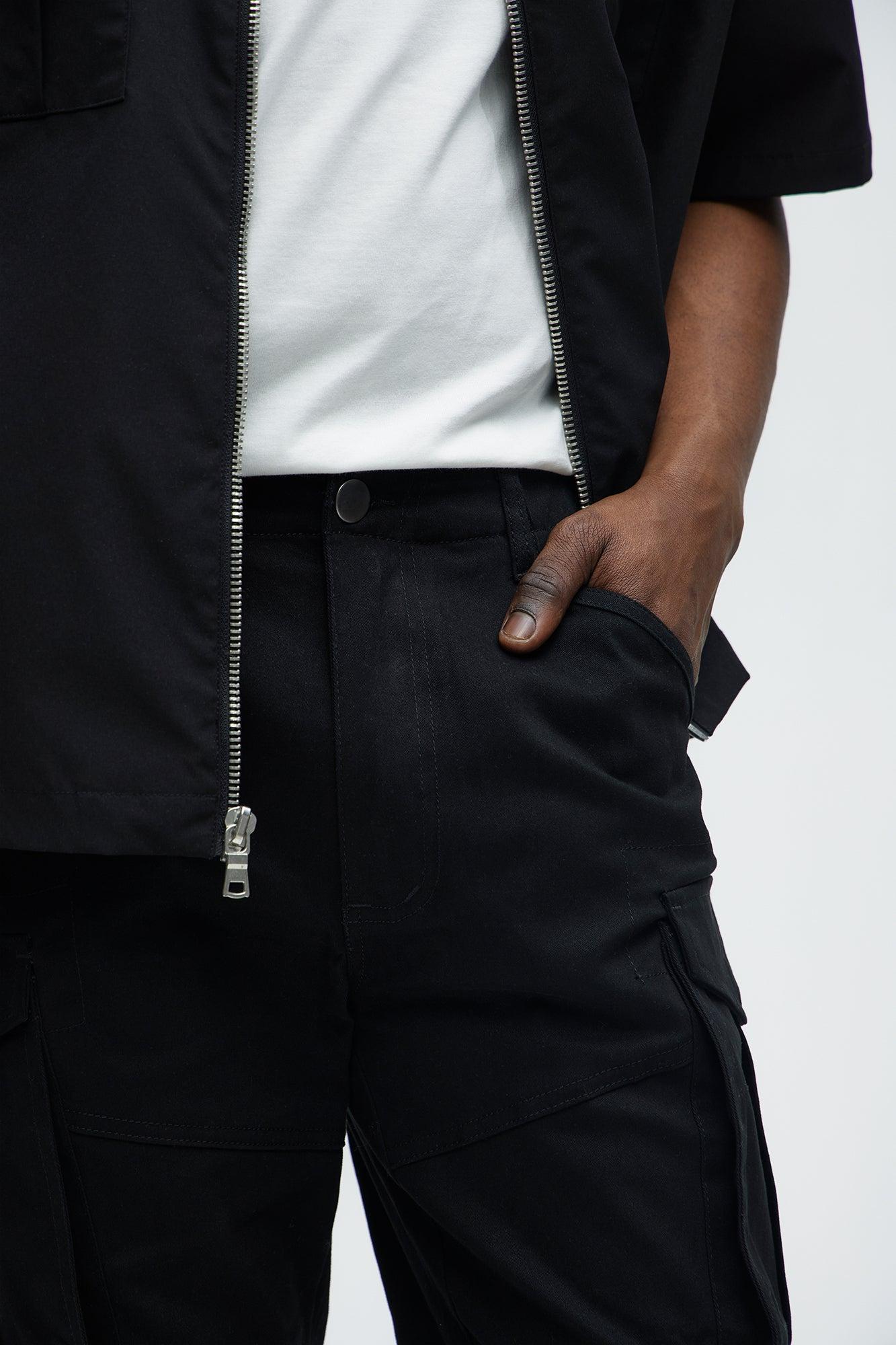 Summer Games Slim Cargo Pants - Black Product Image