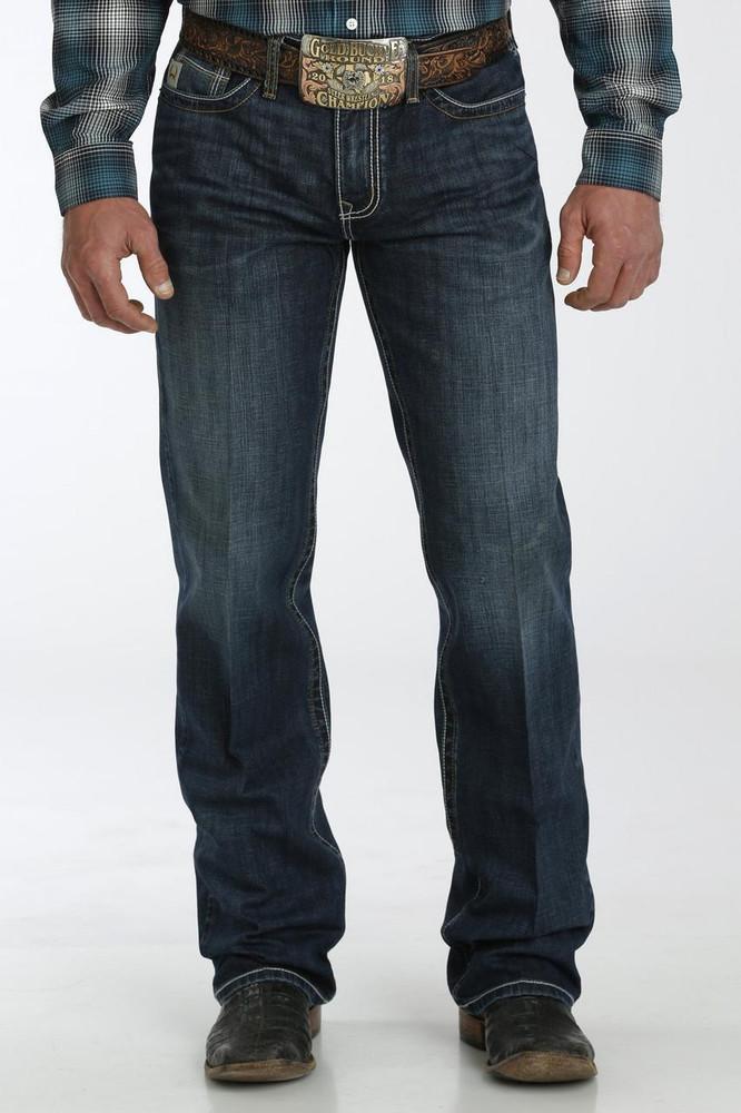 SALE Cinch® Men's Grant Relaxed Fit Dark Stone Boot Cut Jeans Product Image