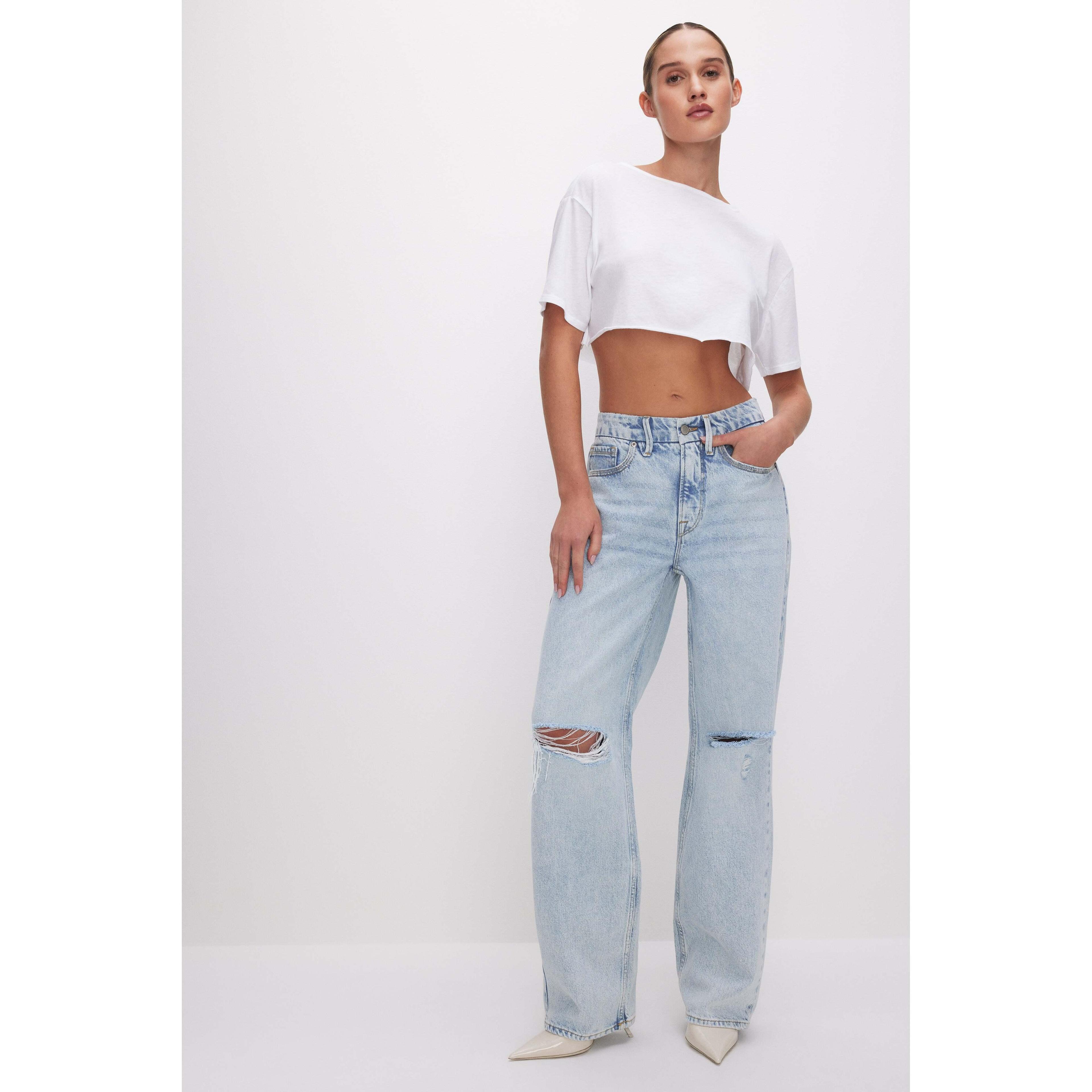 Womens Good 90s Jeans | Blue, Size 14 | Good American by Khlo Kardashian Product Image
