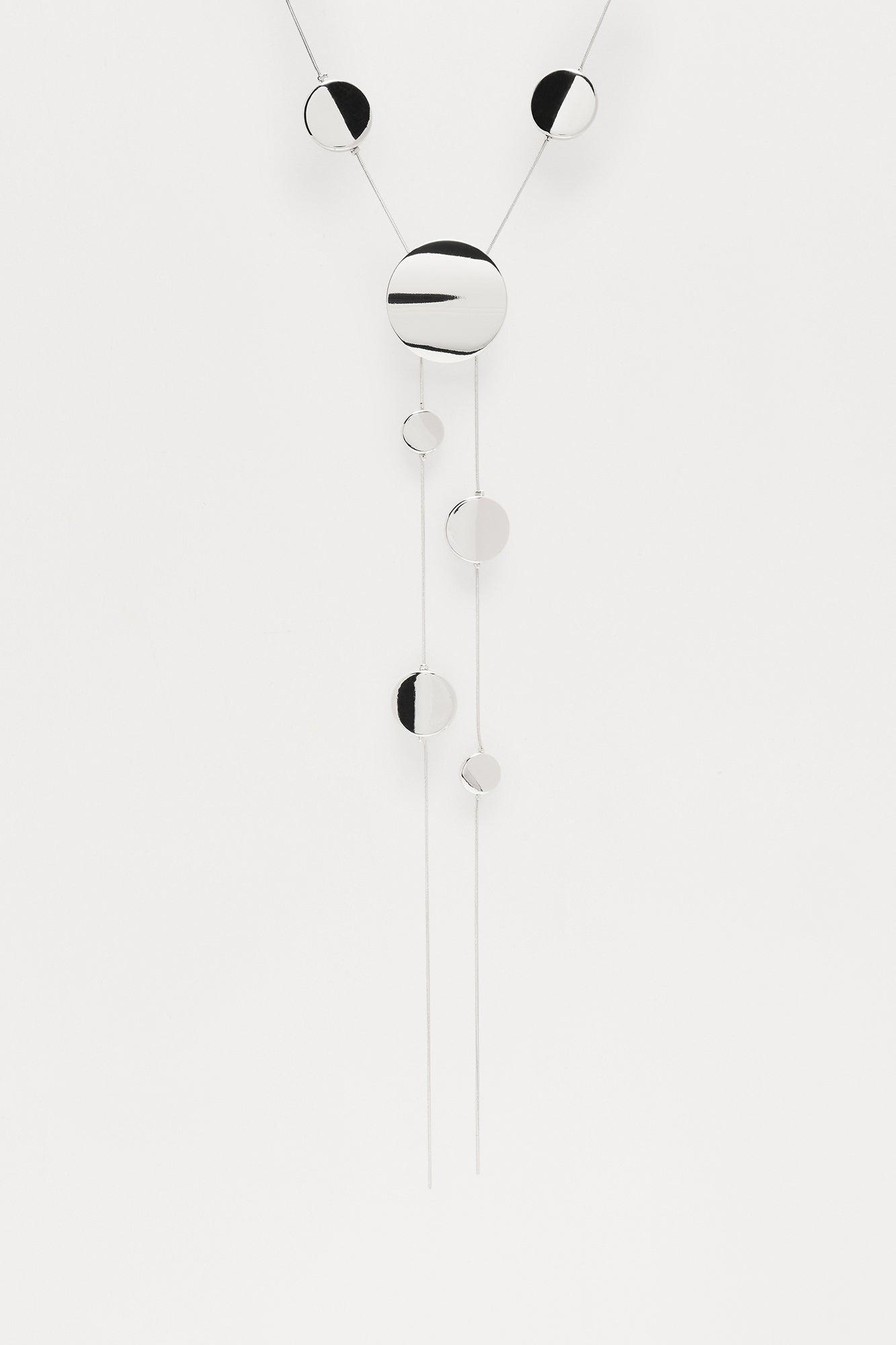 Forever Hanging On Lariat Necklace - Silver Product Image