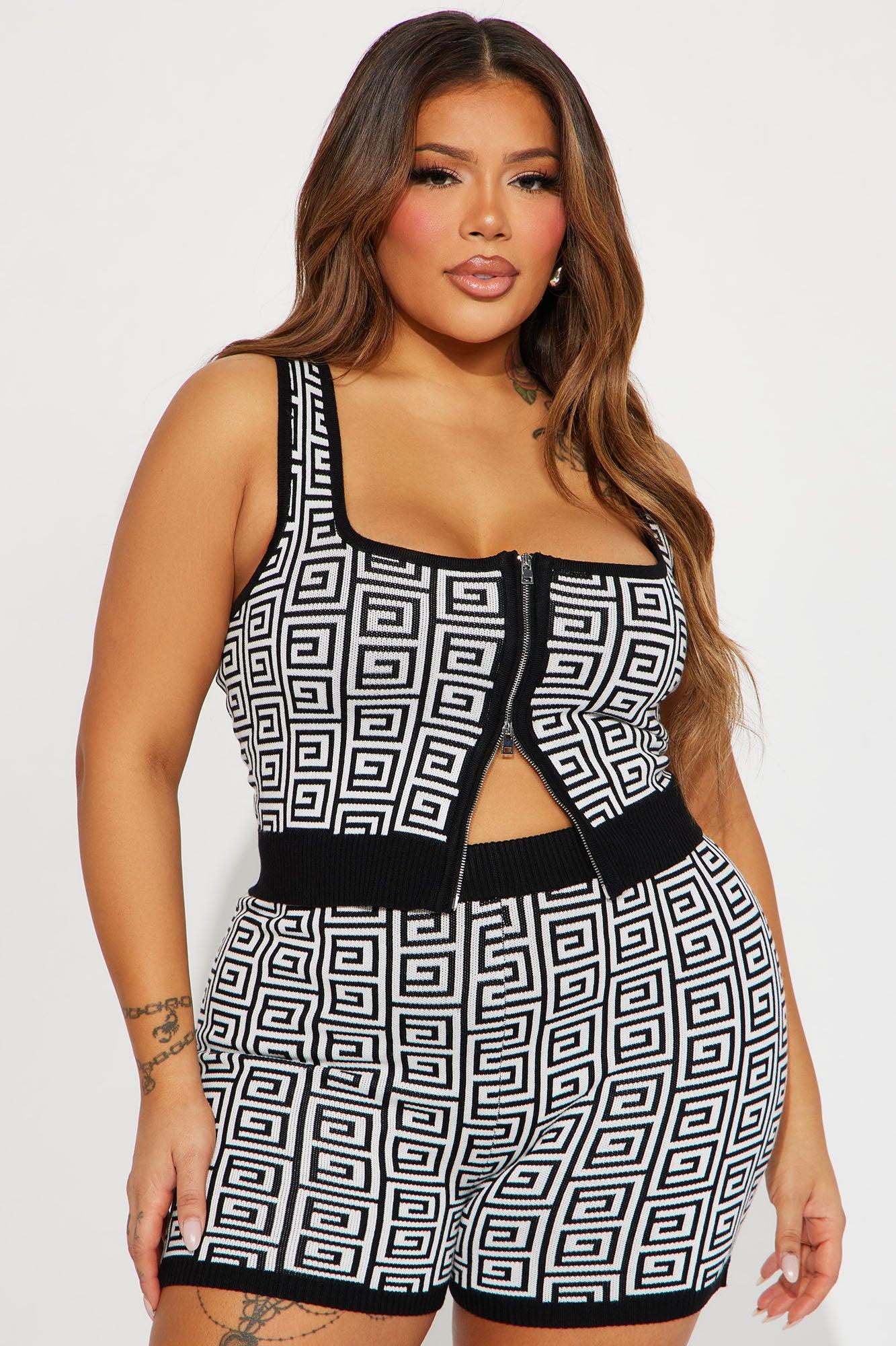 Bailey Short Set - Black/combo Product Image