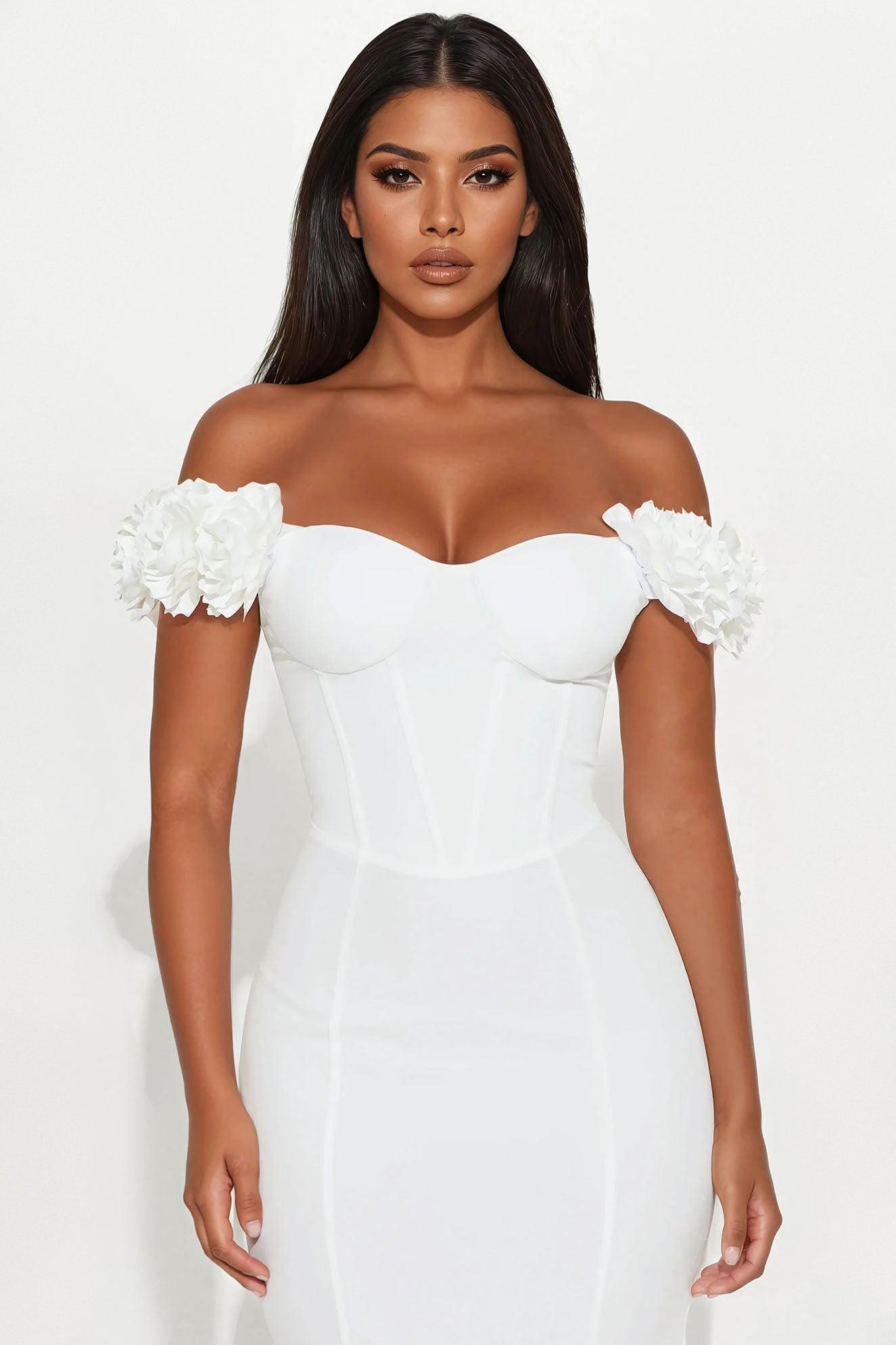 Rosie Maxi Dress - White Product Image