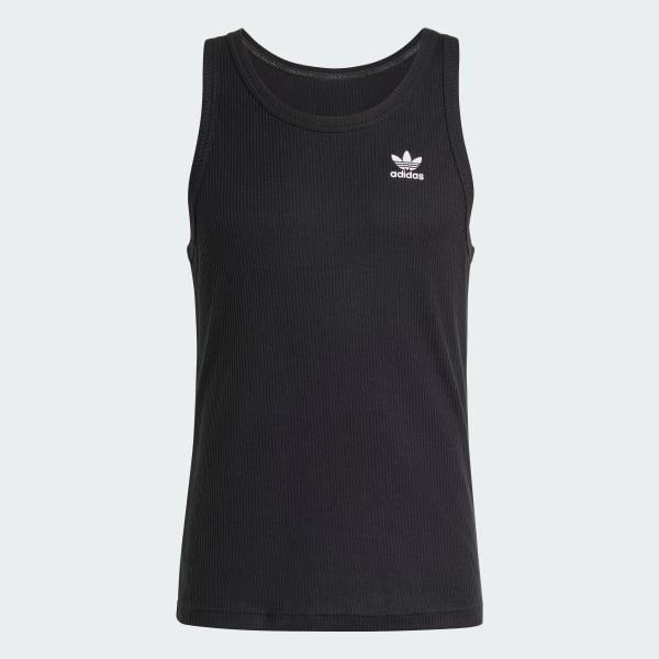 adidas Trefoil Essentials Tank Top White M Mens Product Image