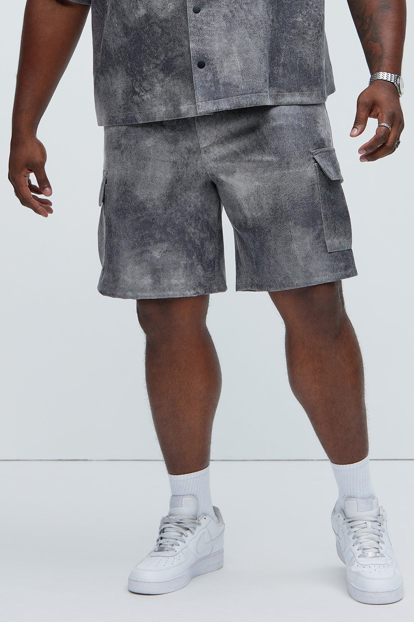 Manor Distressed Shorts - Grey Product Image