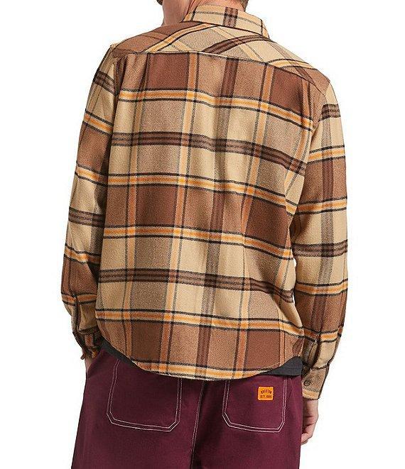 Brixton Bowery Plaid Long Sleeve Yarn Dyed Flannel Shirt Product Image