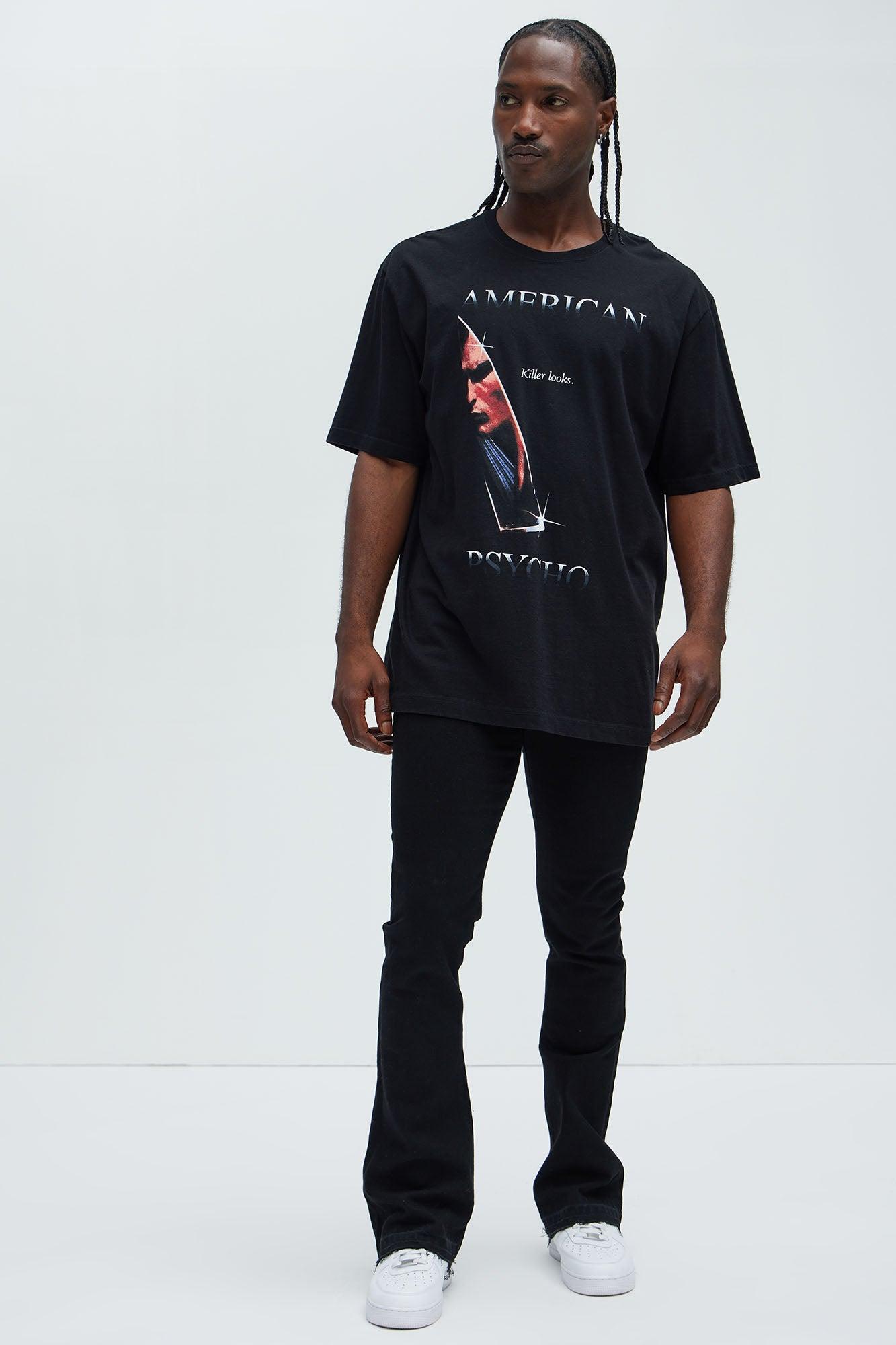 American Psycho Oversized Short Sleeve Tee - Black Product Image