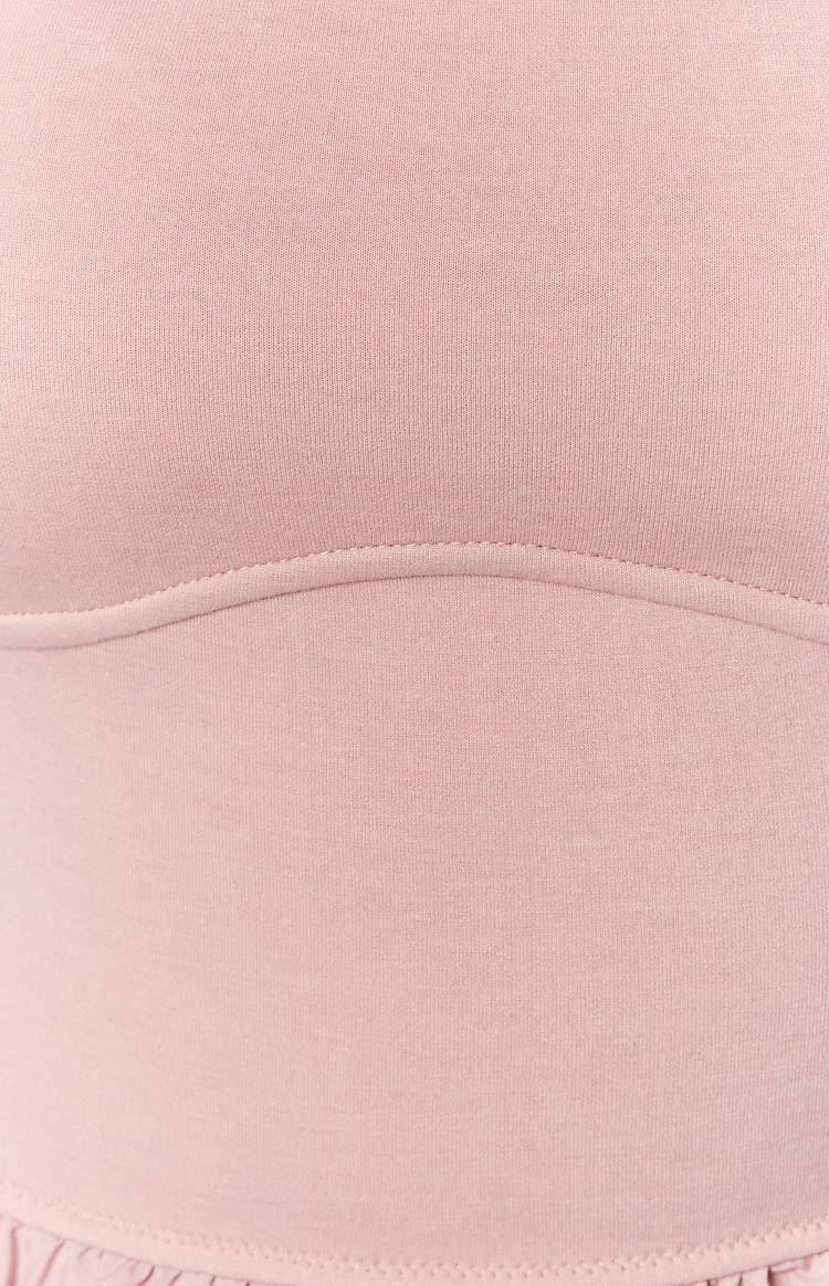 Florah Pink Ruffle Tube Top Product Image