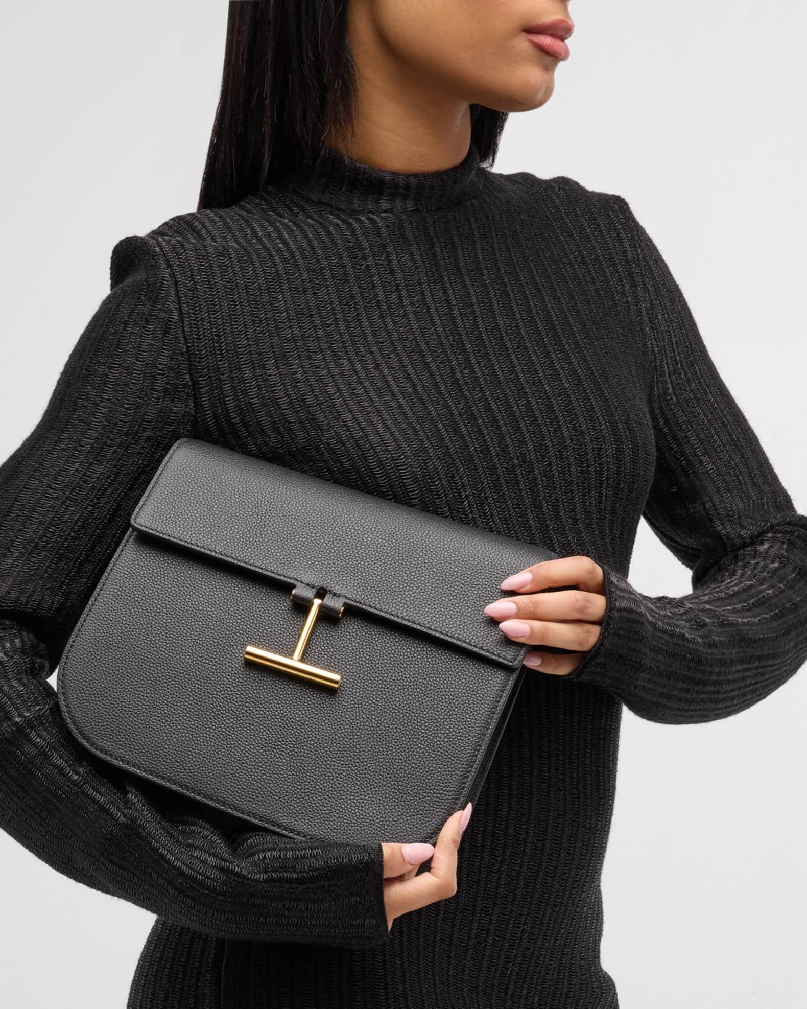 Tara Medium Crossbody in Grained Leather with Leather Strap Product Image