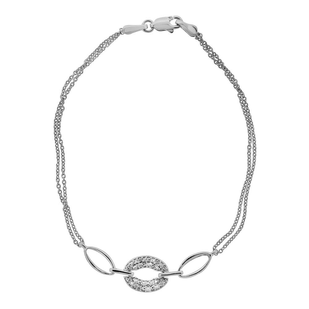 Sterling Silver Diamond Accent Bracelet, Women's, Size: 7.25" Product Image
