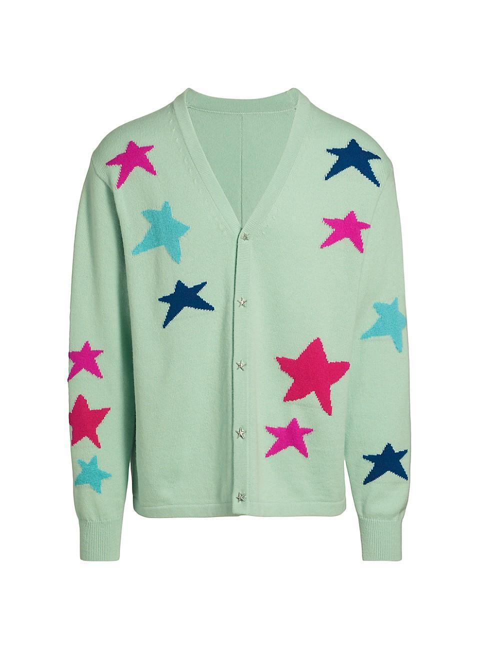 Mens Starry Night V-Neck Cardigan Product Image