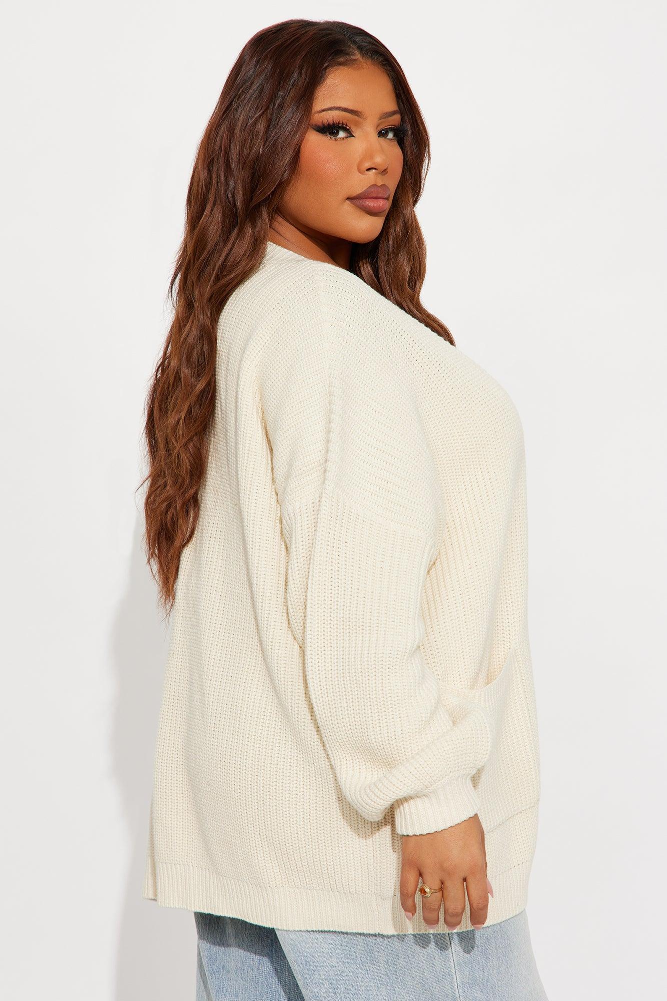 Be My Boyfriend Cardigan - Cream Product Image