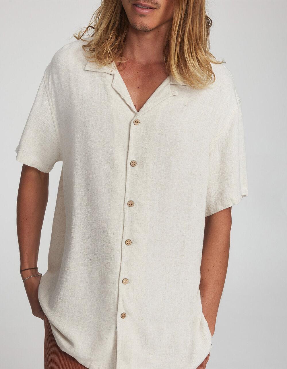 THE CRITICAL SLIDE SOCIETY Ernie Mens Resort Shirt - BURNT ORANGE Product Image