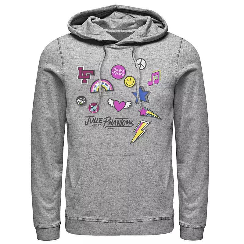 Men's Marvel Ghost Rider Circle Portrait Action Shot Hoodie, Size: XXL, Athletic Grey Product Image