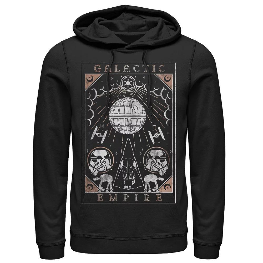 Men's Star Wars Galactic Empire Death Star Poster Hoodie, Size: XXL, Black Product Image