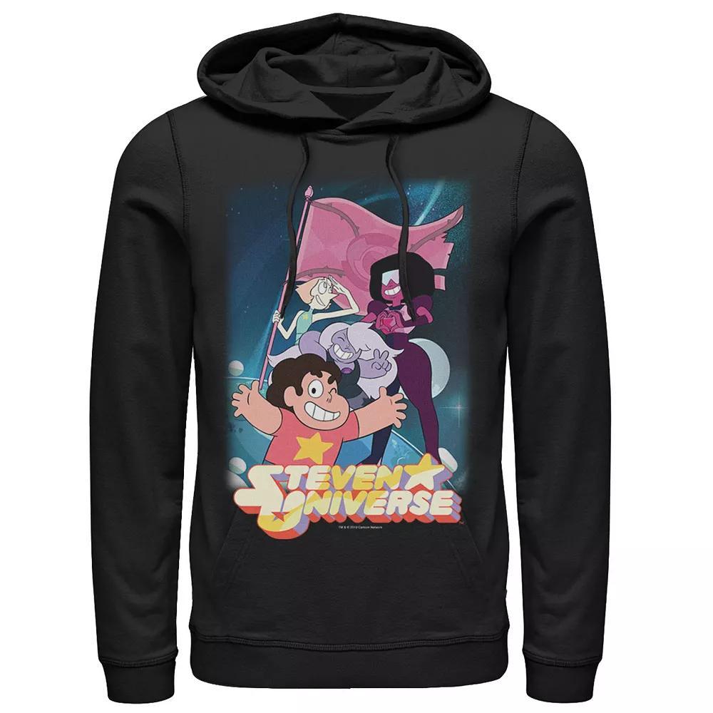 Men's Cartoon Network Steven Universe Team Flag Poster Hoodie, Size: XXL, Black Product Image