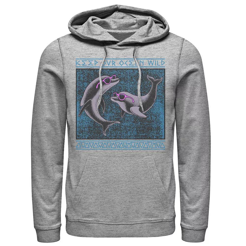 Men's Wild Oceans Hoodie, Size: Large, Athletic Grey Product Image