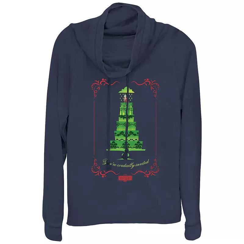 Women's Star Wars The Force Is Strong With This Mom Cowlneck Graphic Lightweight Long Sleeve, Size: XS, Blue Product Image
