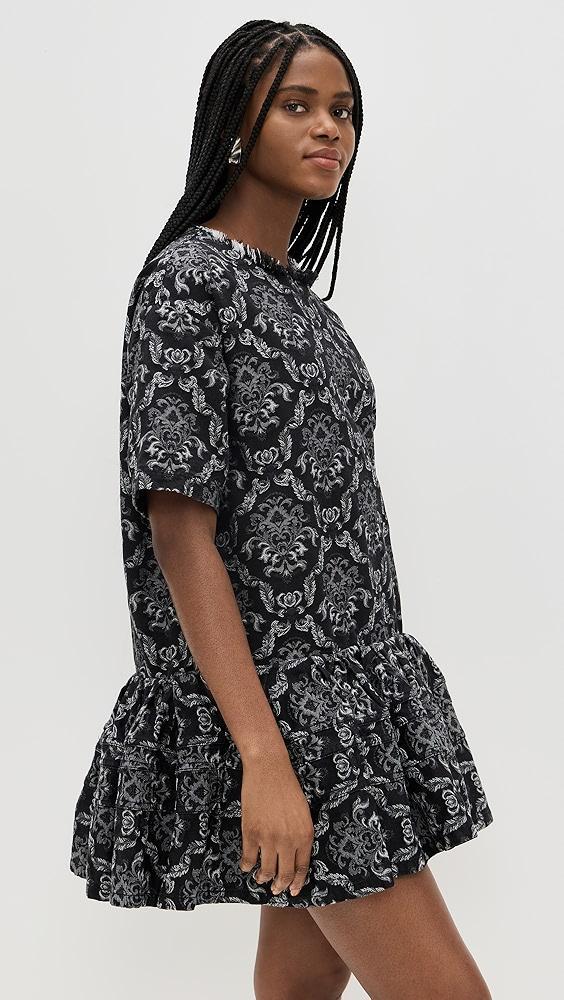 Marques Almeida Brocade Denim T-shirt Dress with Big Flounce | Shopbop Product Image