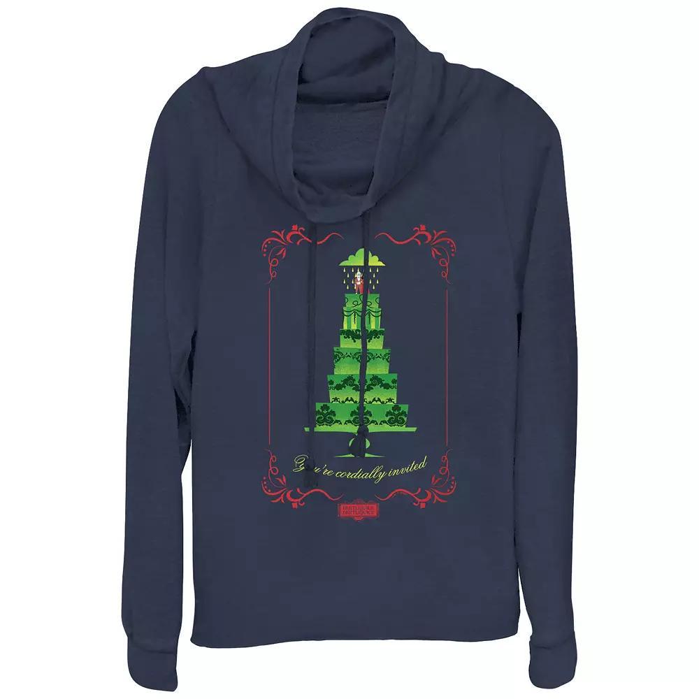 Women's Star Wars The Force Is Strong With This Mom Cowlneck Graphic Lightweight Long Sleeve, Size: XS, Blue Product Image